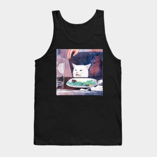 Table cat Tank Top